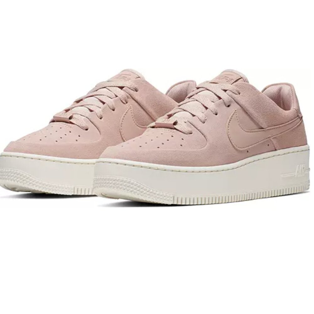 Nike Air Force 1, Pink Suede, Size: 9.5